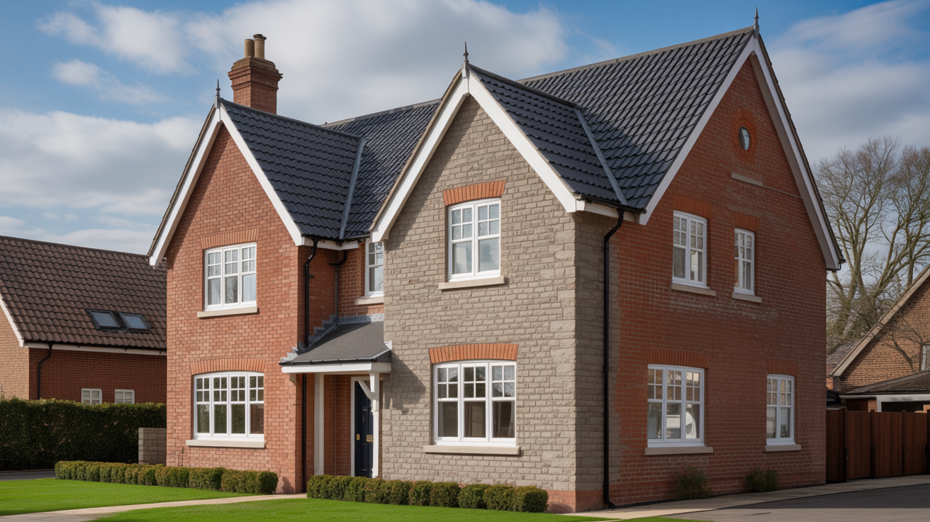 Detached family home in West Yorkshire with quality guttering services