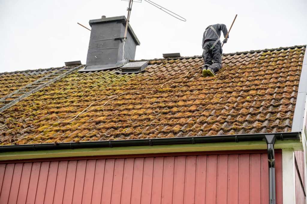 West Yorkshire roof moss removal